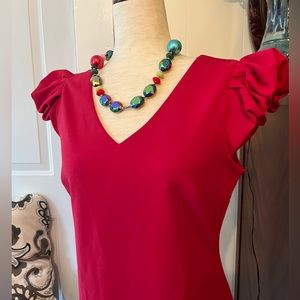 Red cocktail dress size 10